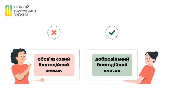 Батьки мають право не платити внески до фондів шкіл та класу, – освітній омбудсмен «фото»