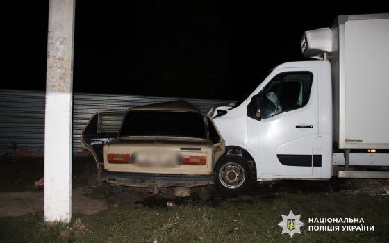 Затримано п’яного водія автівки, який влетів у вантажівку та травмував свого пасажира «фото»