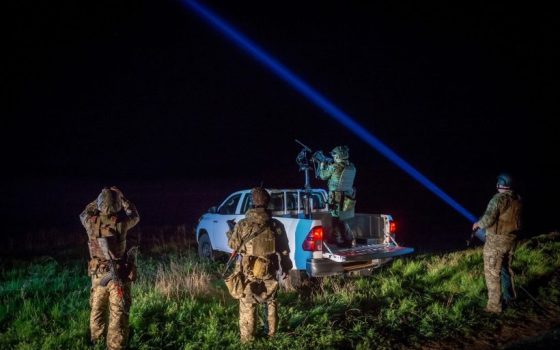 Прикордонники Одещини показали, як під час атаки рф «зняли» з неба два ворожих «шахеди» (відео) «фото»