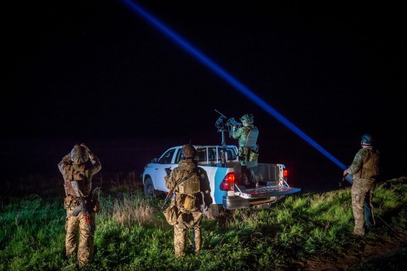 Прикордонники Одещини показали, як під час атаки рф «зняли» з неба два ворожих «шахеди» (відео) «фото»