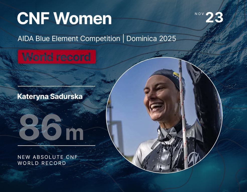 Фрідайверка з Миколаєва у Домінікані вкотре  побила світовий рекорд «фото»