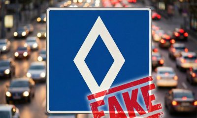 Нових дорожніх знаків з «білим ромбом на синьому тлі» в Україні — нема: це фейк «фото»