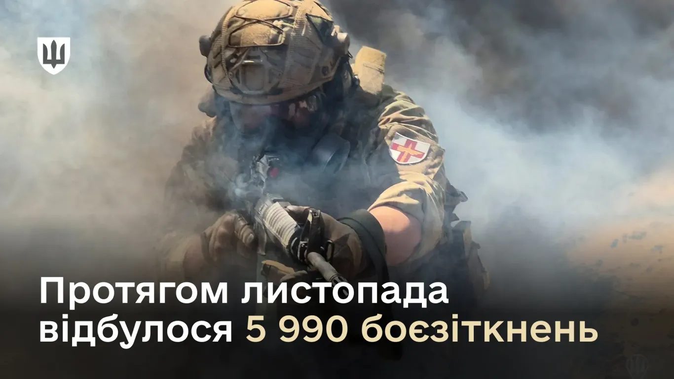 У листопаді значно зросла кількість боєзіткнень на фронті «фото»