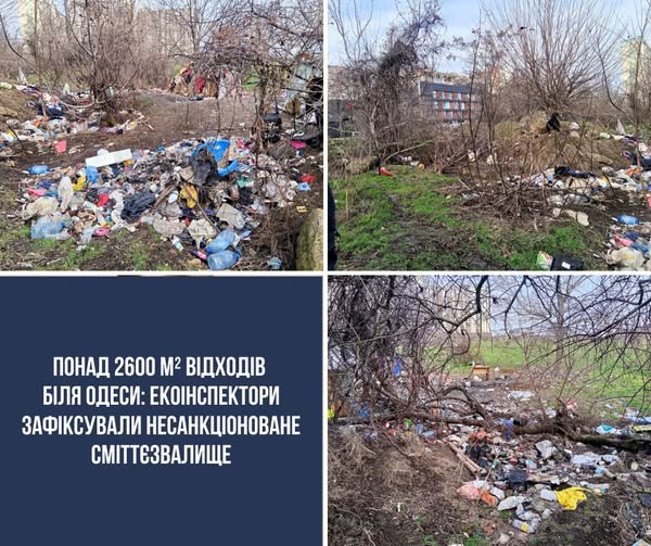 Понад 2600 квадратів сміття знайшли між вулицями Сахарова і Заболотного в Одесі «фото»