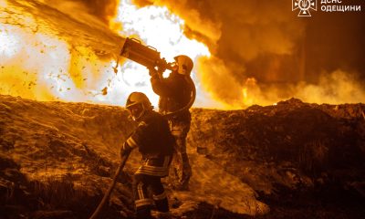 Через нічну атаку на Одещині пошкоджена транспортна інфраструктура, горіла цистерна з пальним (фото) «фото»