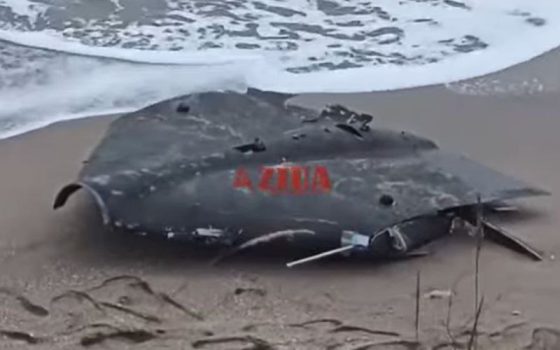 Черговий безпілотник викинуло на узбережжя Румунії «фото»